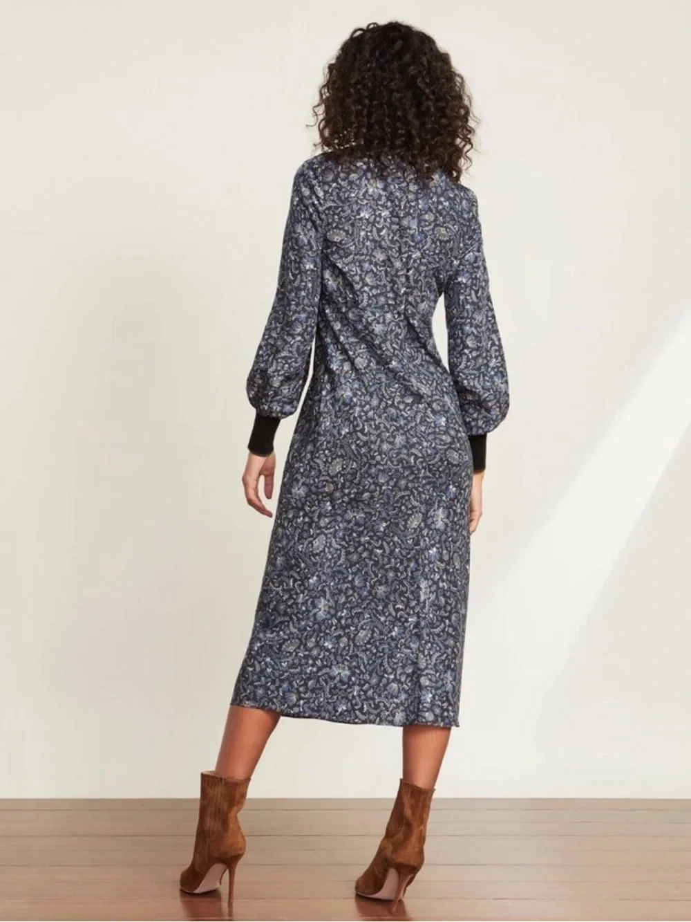 The Veronica Beard Reema Vine Women's Silk Floral Midi Dress - Size 6